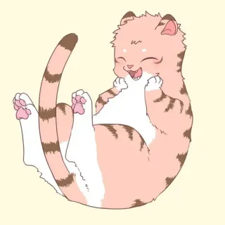 🐈 Katze, Kätzchen, süß, spielerisch, rosa, Tier, Katzenartig telegram sticker