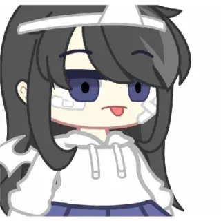 🌟 Аниме, Мультфильм, Стикер, Персонаж, Девушка telegram sticker