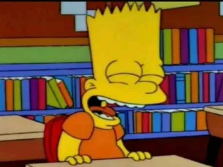 😆 Bart Simpson The Simpsons アニメ, ザ・シンプソンズ, バート・シンプソン, 面白い, アニメーション telegram sticker