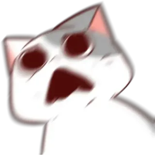 😨 mèo, sốc, meme, hoạt hình telegram sticker