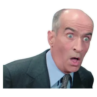 😮 в шоке, мужчина, удивлен, реакция, лицо whatsapp sticker