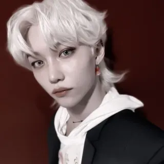 🧹 Felix kpop, stray kids, felix, retrato, cantor, idol telegram sticker