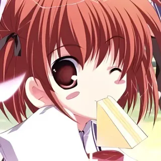 🍰 anime, cartoon, girl, food, slice of cake, kawaii telegram sticker