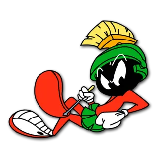 🔧 Marvin the Martian Looney Tunes Dibujos animados, Looney Tunes, Espacio, Extraterrestre, Marvin el Marciano whatsapp sticker
