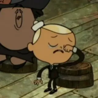 😢 Flapjack, Kreskówka, Smutny, Płaczący, Program dla dzieci telegram sticker