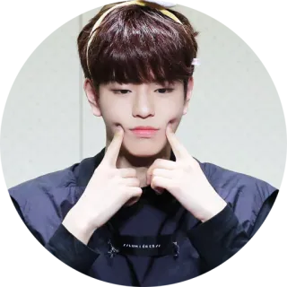 😔 person, dimples, kpop, portrait, asian telegram sticker