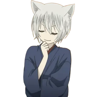 😏 Tomoe Kamisama Kiss Anime, Volpe, Manga, Orecchie, Kawaii telegram sticker
