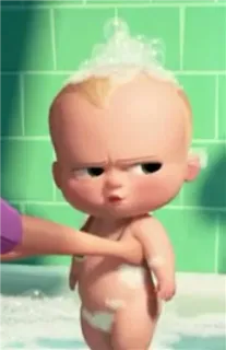 😒 Boss Baby The Boss Baby baby, cartoon, the boss baby, babyshower whatsapp sticker