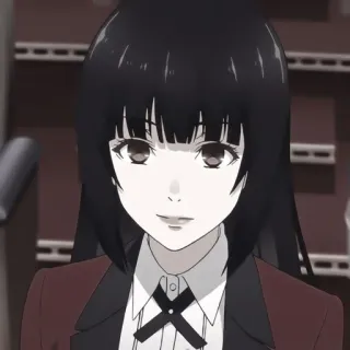 🃏 Yumeko Jabami Kakegurui 动漫, 漫画, 狂赌之渊, 蛇喰梦子, 赌博, 学校 telegram sticker