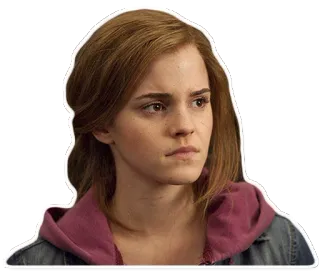 😐 Hermione Granger Harry Potter Hermione Granger, Harry Potter, Emma Watson, Personaje, Película whatsapp sticker