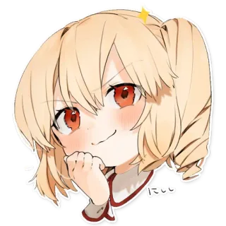 ☺️ Anime, Chica, Dibujo animado, Personaje, Kawaii, Lindo, Ilustración telegram sticker