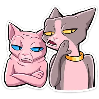 🤨 แมว, แมวสฟิงซ์, สัตว์เลี้ยง, สัตว์, การ์ตูน, สติกเกอร์ telegram sticker