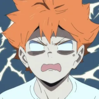 ☀️ Hinata Shoyo Haikyu!! anime, manga, cartoon, Haikyu!!, Hinata Shoyo telegram sticker