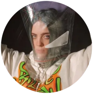 😥 Billie Eilish 比莉·艾利什, 歌手, 音乐人, 名人, 流行歌星 telegram sticker