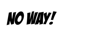 🚫 NO WAY! non, sérieux, exclamation, BD telegram sticker