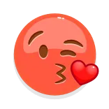 😘 Emoji, Kuss, Liebe, Herz, Zwinkern, Zuneigung telegram sticker
