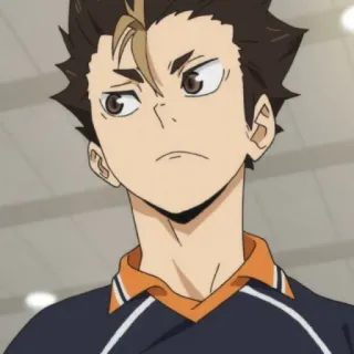 🙀 Nishinoya Yuu Haikyuu!! Anime, Haikyuu, Nishinoya, Yuu, Siatkówka telegram sticker