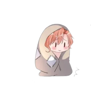 ☺️ Anime, Słodkie, Koc, Kawaii telegram sticker