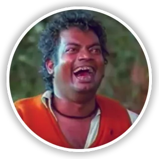 😃 man, laughing, person, happy, expression, portrait telegram sticker