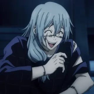☠ Mahito Jujutsu Kaisen Anime, Mahito, Jujutsu Kaisen, Nhân vật phản diện, Nguyền hồn whatsapp sticker