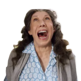 😮 kobieta, krzycząca, przerażona, zszokowana, zaskoczona telegram sticker
