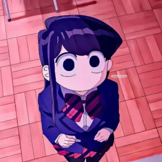 ⛓ Komi Shouko Komi Can't Communicate Anime, Uniforme escolar, Lindo, Manga, Komi Can't Communicate, Komi Shouko telegram sticker