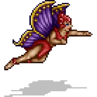 👸 fairy, pixel art, fantasy, winged, woman telegram sticker