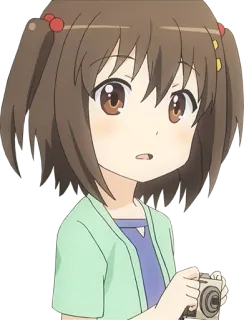 📷 动漫, 女孩, 相机, 卡通, 可爱, 卡哇伊 telegram sticker