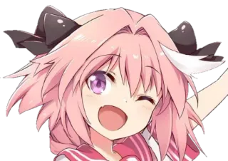 😄 Astolfo Fate Anime, Mangá, Desenho animado, Astolfo, Fate, Fofo, Personagem telegram sticker