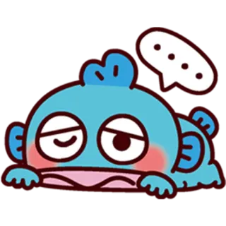😕 cartoon, tired, exhausted, sleepy, cute telegram sticker