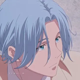 🤍 Anime, Personaggio, Manga, Arte, Ritratto telegram sticker