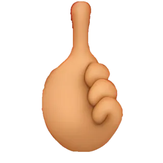 🥑 Gesto della mano, Pollice in su, Emoji, Gesto offensivo telegram sticker