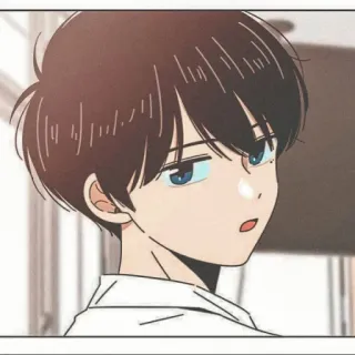 🧃 Chłopak anime, Kreskówka, Młodzież, Nastolatek, Portret telegram sticker