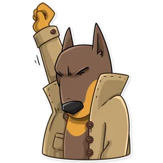 Dobie the Spy telegram stickers