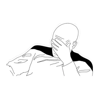 ✋ Facepalm, Déception, Frustration, Regret, Gêne, Échec telegram sticker