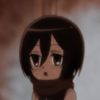🀄 Mikasa Ackerman Attack on Titan Mikasa, Ackerman, Anime, L'Attaque des Titans, Chibi, Mignon, Fanart telegram sticker