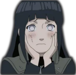 😳 Hinata Hyuga Naruto Hinata, Naruto, anime, manga, tímido, lindo, fanart telegram sticker