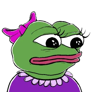 Female Pepe whatsapp stickers