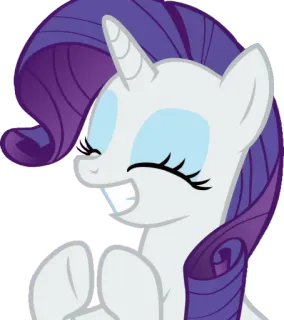 👏 Rarity My Little Pony cartoon, pony, unicorn, Rarity, My Little Pony telegram sticker