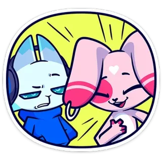 😌 Dessin animé, Personnages, Autocollant, Animé, Drôle, Mignon telegram sticker