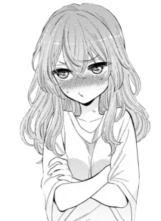 😳 Аниме, Манга, Девушка, Раздражена, Скрещенные руки telegram sticker