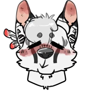 ☺️ chó, chó con, thú cưng, động vật, dễ thương, hoạt hình telegram sticker