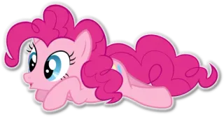 😦 Pinkie Pie My Little Pony Pony, Cartoon, Rosa, Freundschaft, Magie telegram sticker