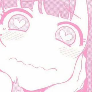😳 Anime, Herzen, Pink, Süß, Manga telegram sticker