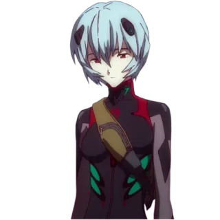 😞 Rei Ayanami Neon Genesis Evangelion Anime, Eva, Rei Ayanami, Evangelion whatsapp sticker