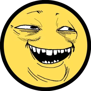 😀 Meme, Gương mặt, Hài hước, Cười đểu, Trò troll telegram sticker