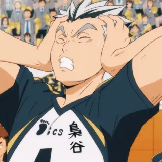 🎭 Bokuto Koutaro Haikyuu!! anime, manga, volleyball, haikyuu, bokuto, sports telegram sticker