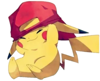 🧢 Pikachu Pokemon โปเกมอน, ปิกาจู, อนิเมะ, การ์ตูน telegram sticker