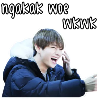 😂 ngakak woe
wkwk śmiech, szczęśliwy, śmieszne, mem, wyraz, radość telegram sticker