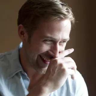😹 Ryan Gosling đàn ông, diễn viên, người nổi tiếng, chân dung, nụ cười telegram sticker
